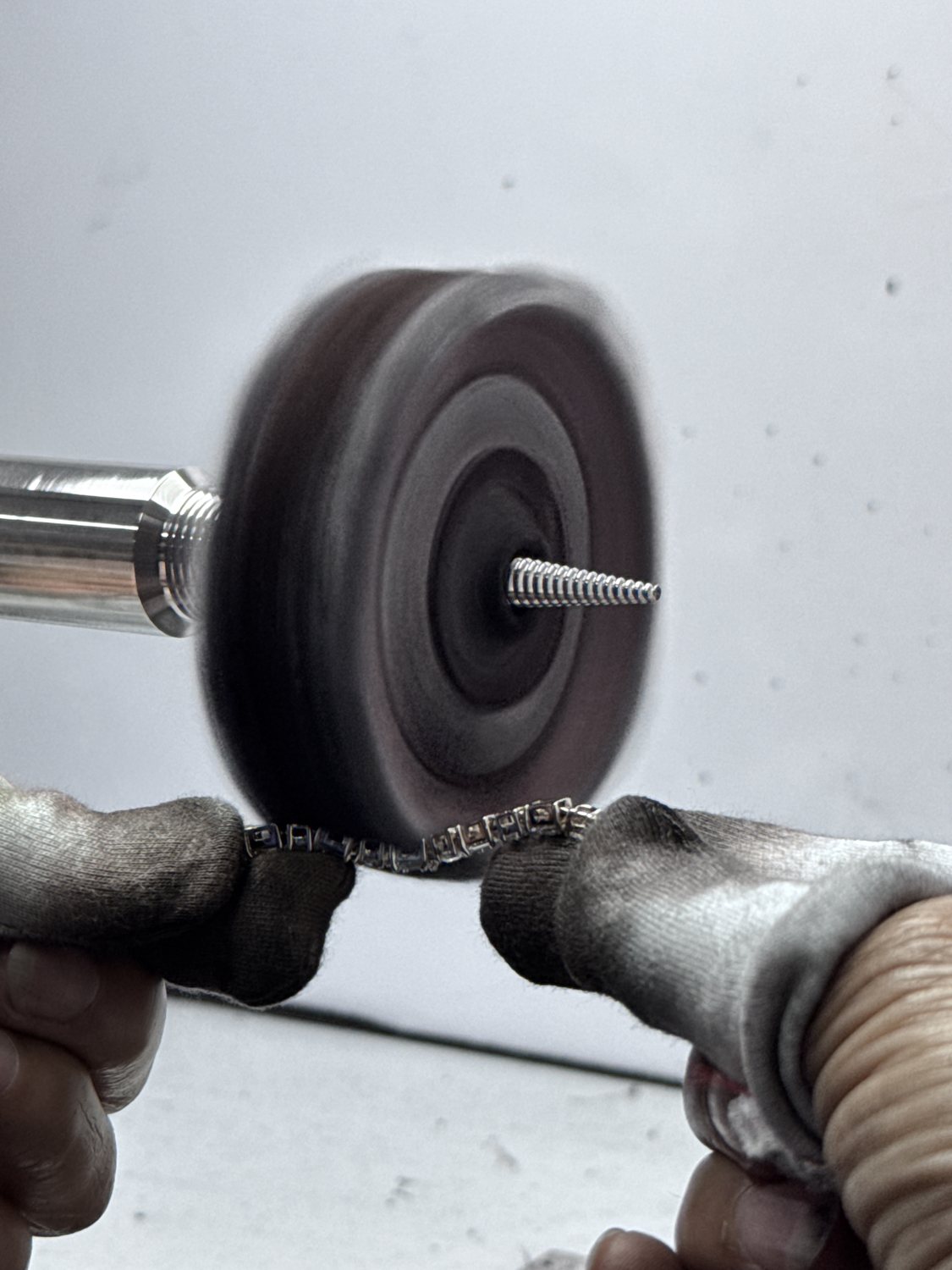 Polishing the piece