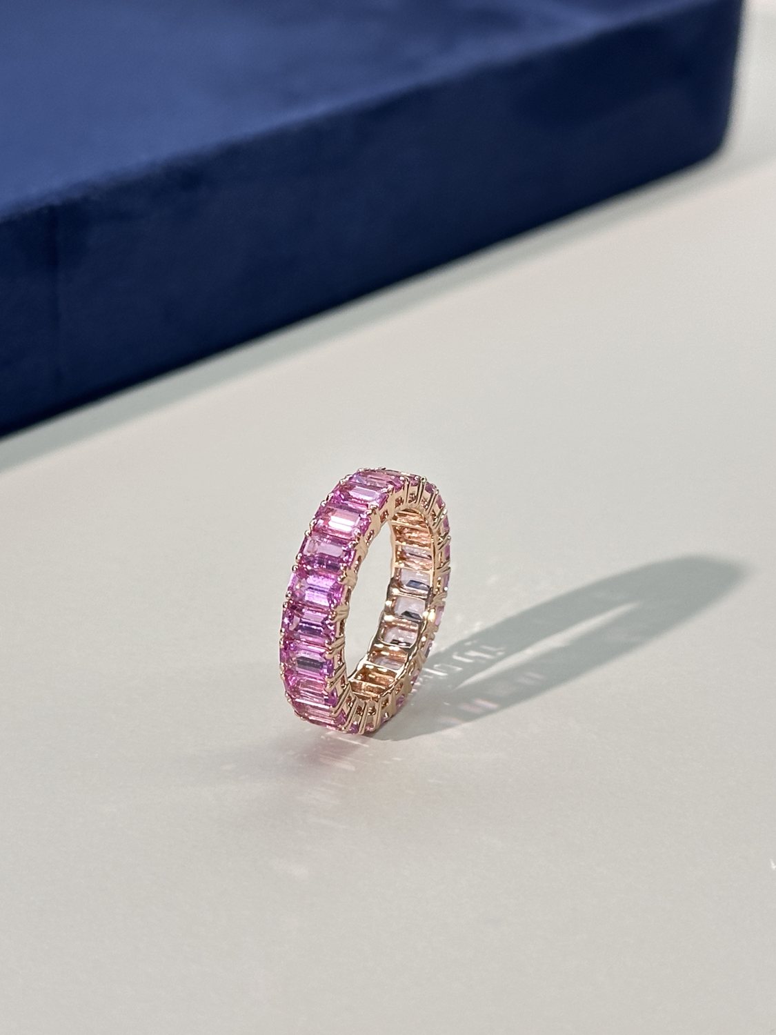 Pink sapphire cocktail ring